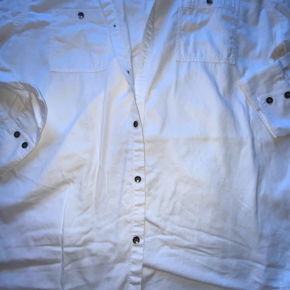 INC I International concepts means white cotton shirt. Size XXL - Picture 2 of 5